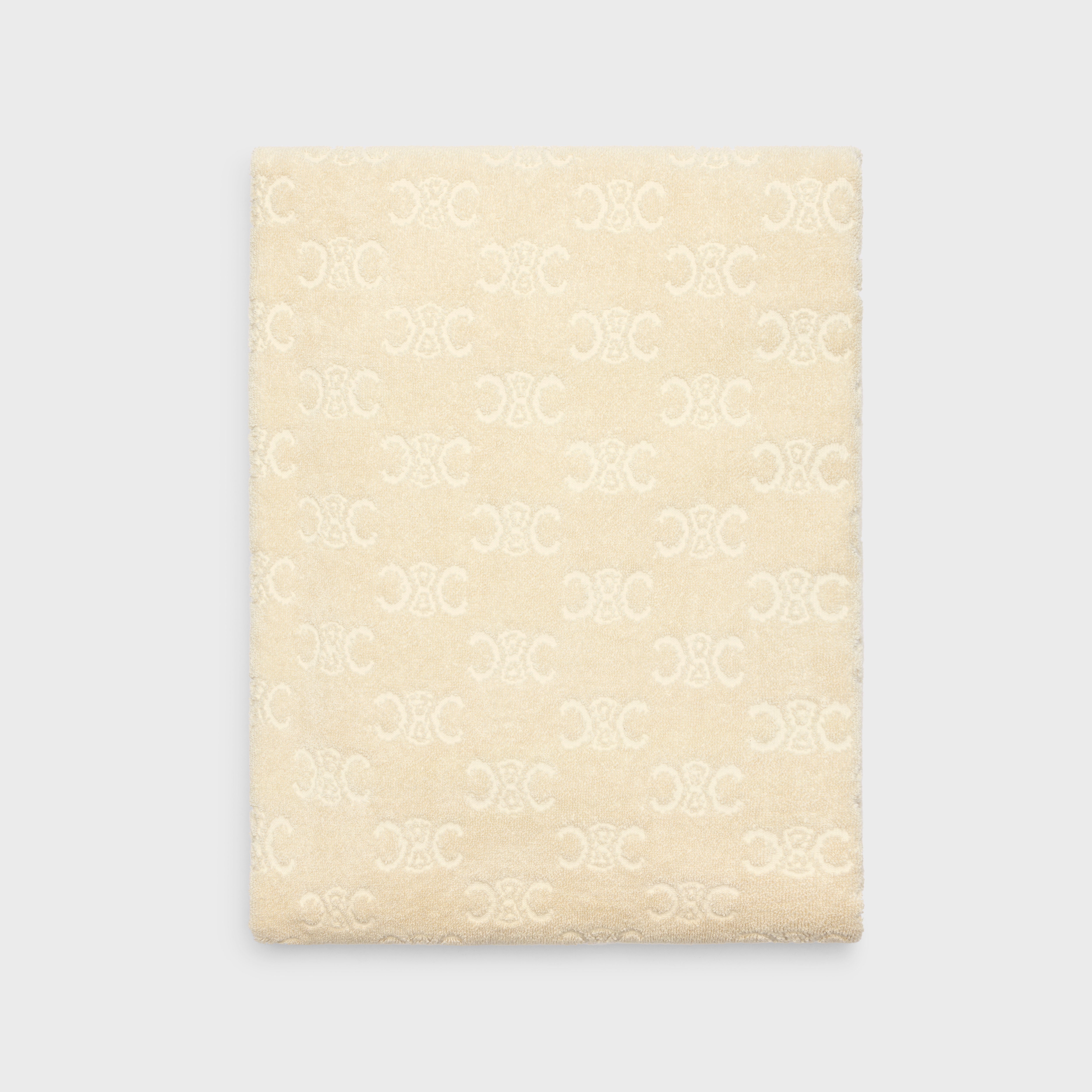 beach towel in monogram terry cotton - 1