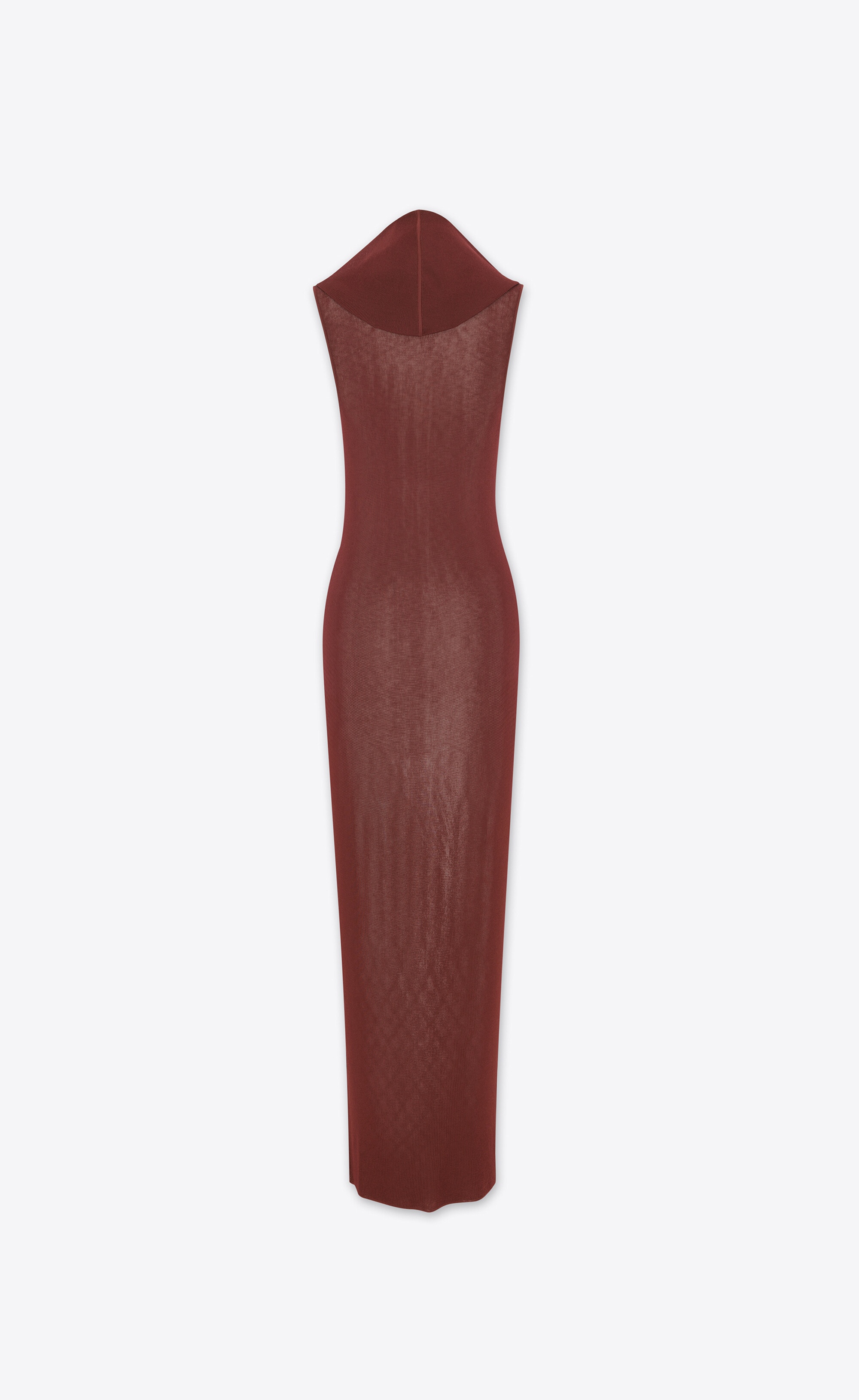 hooded dress in knit - 3
