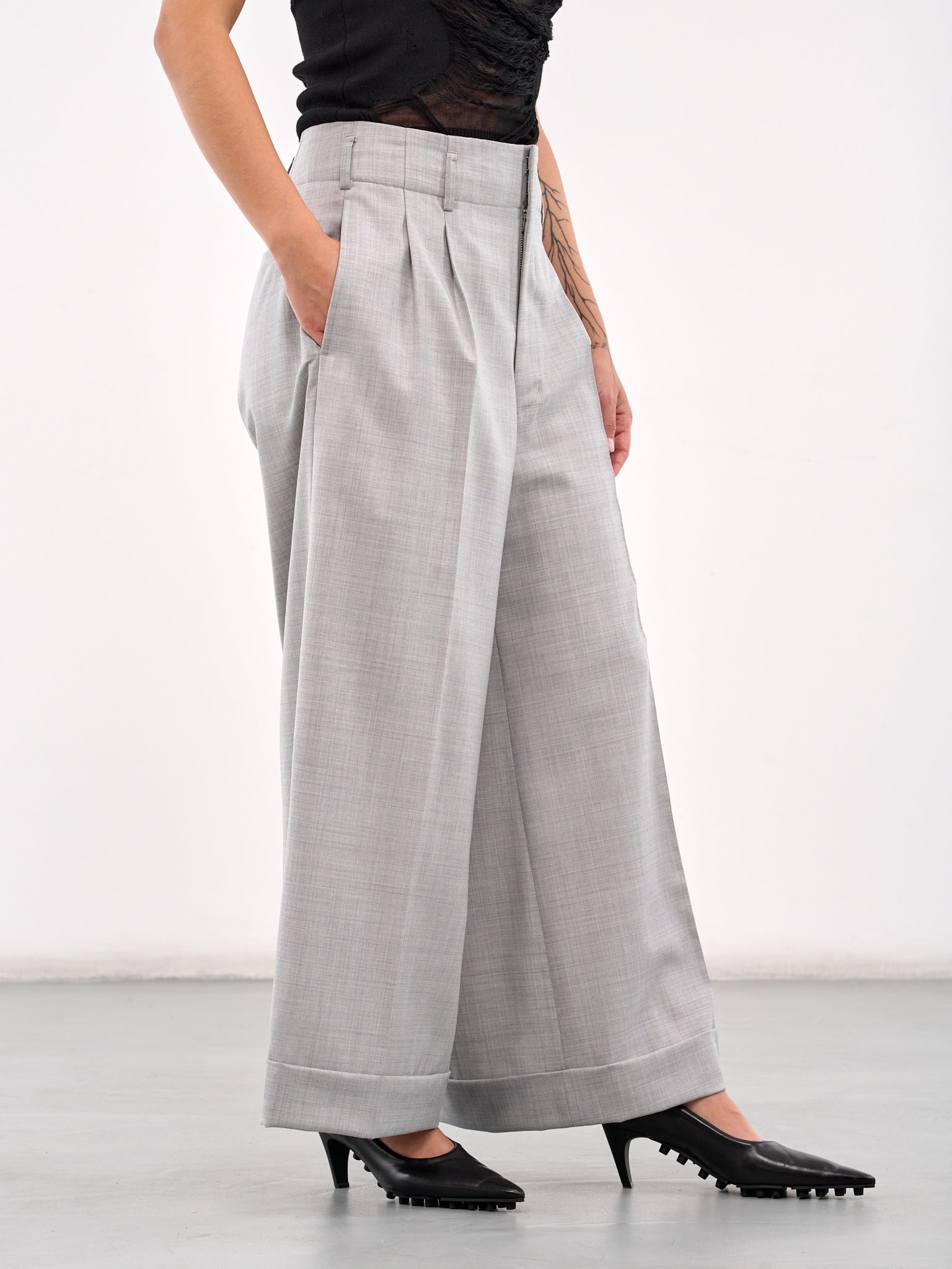 Ultra Wide Leg Trousers - 5