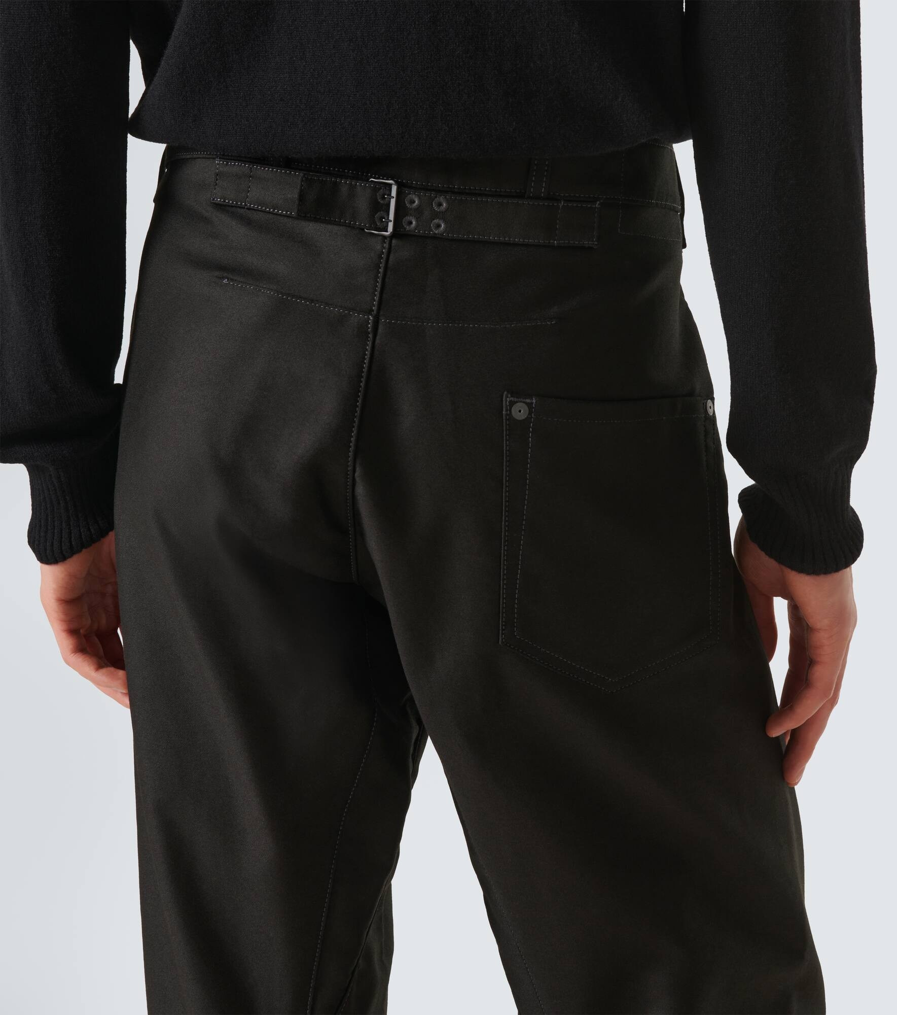 Cotton straight pants - 6