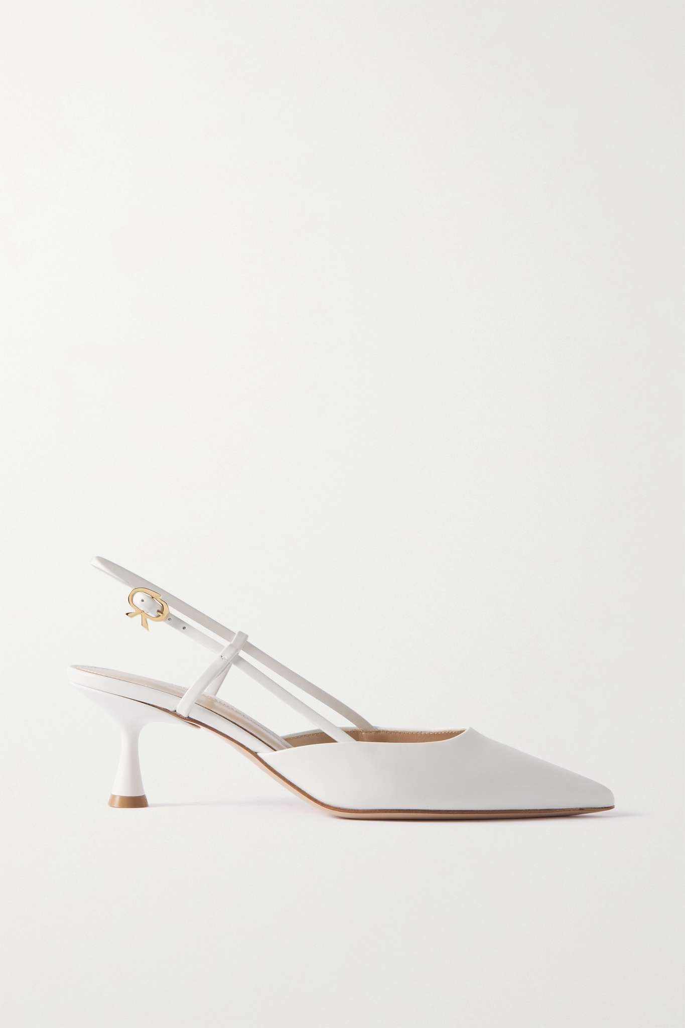 Gianvito Rossi Ascent 55 leather slingback pumps | REVERSIBLE