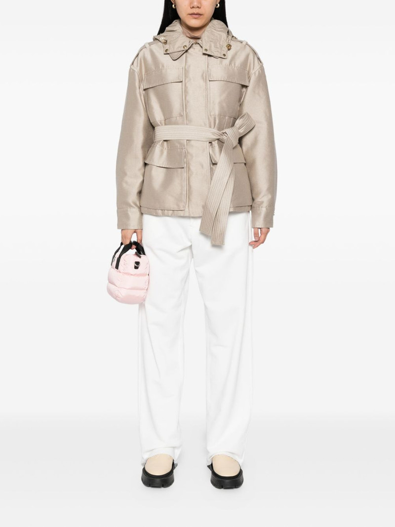 Moncler embroidered-logo jacket outlook