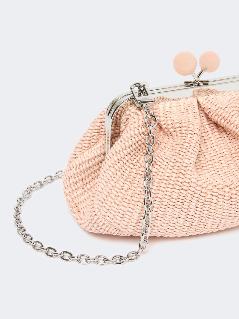 PALMAS Small raffia-effect Pasticcino Bag - ANTIQUE ROSE 3