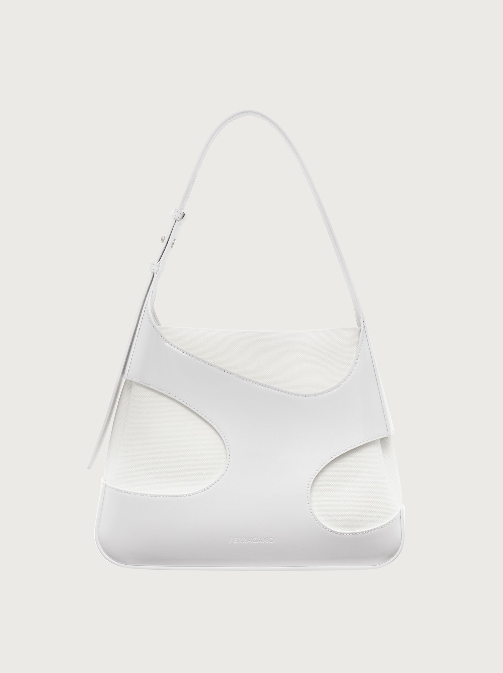 FERRAGAMO Shoulder bag with cut-out detailing (M) | REVERSIBLE