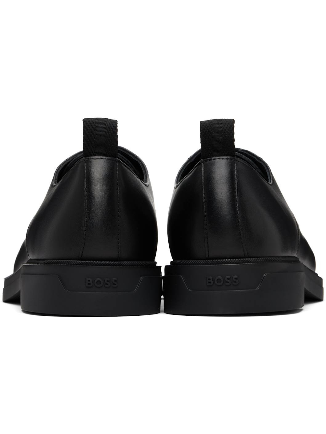 Black Leather Derbys - 2