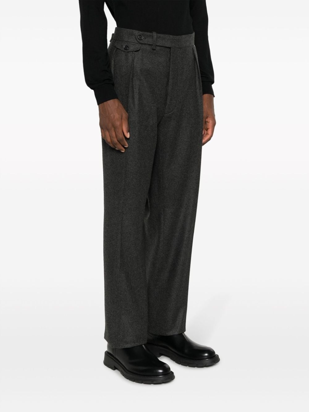 straight-leg tailored trousers - 3