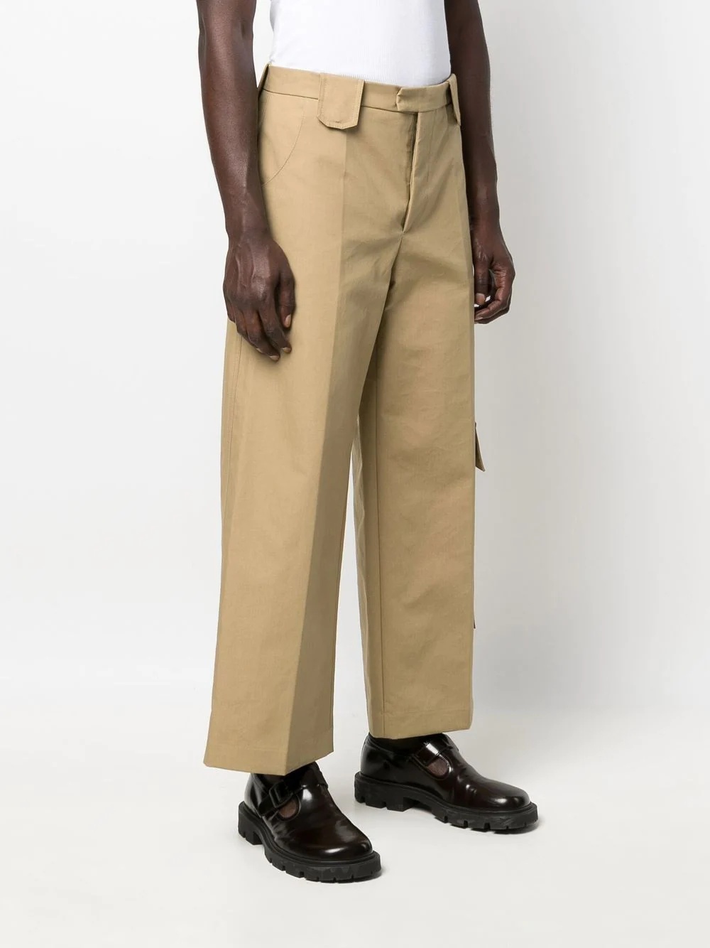 straight-leg utility trousers - 3