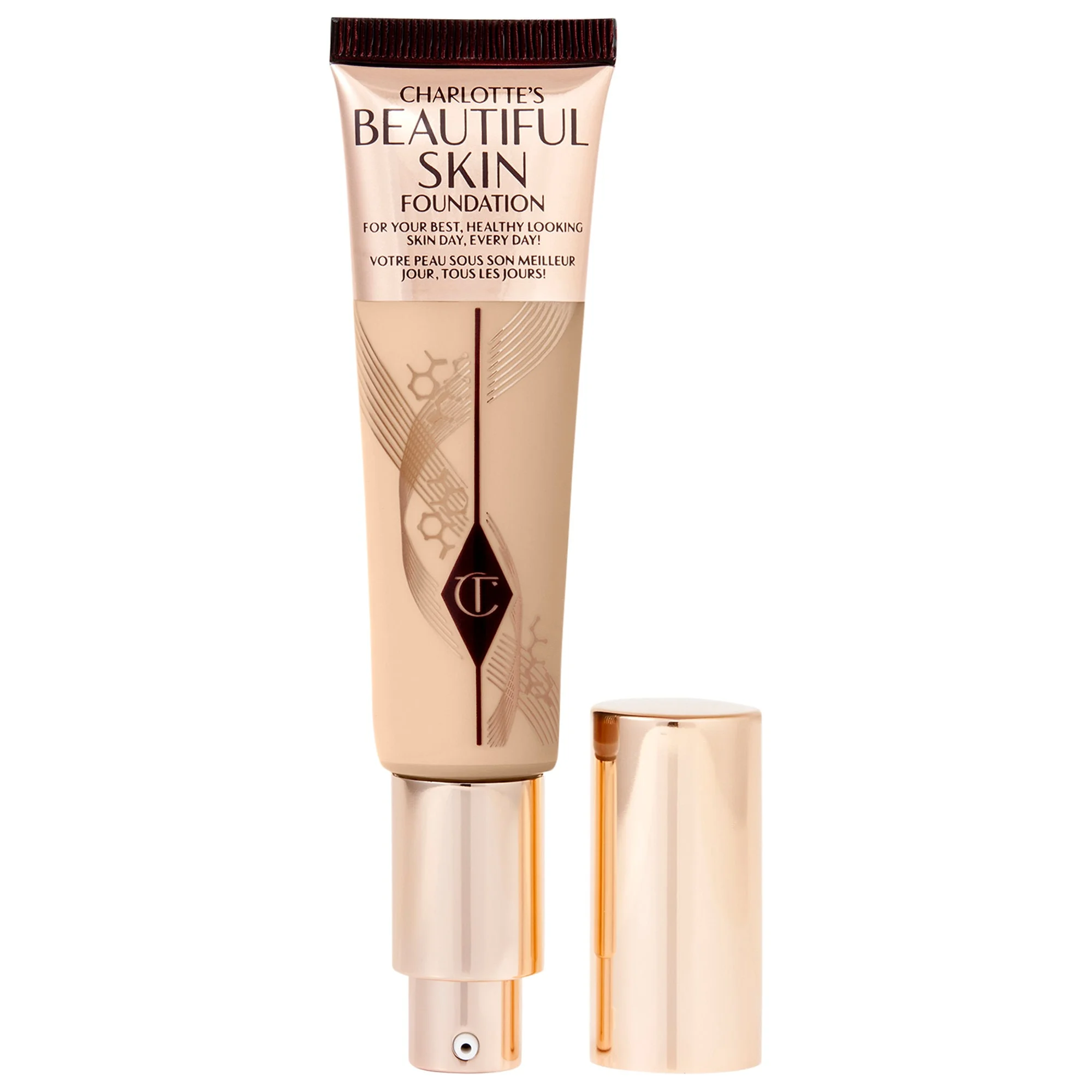 Beautiful Skin Medium Coverage Liquid Foundation with Hyaluronic Acid - 1