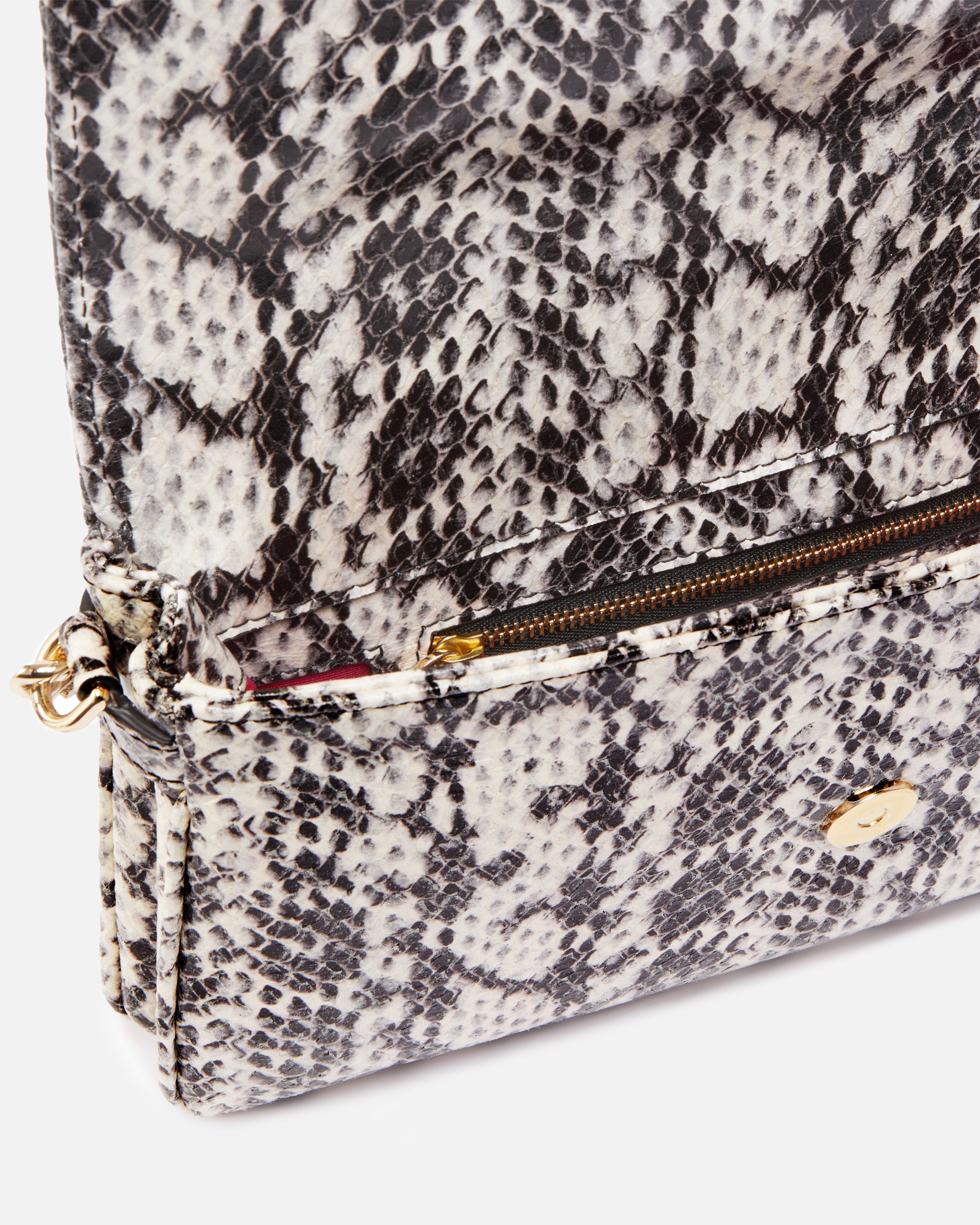 REPTILE PRINT SHOULDER BAG WITH COMPARTMENTS PINKO GALLERIA - 4
