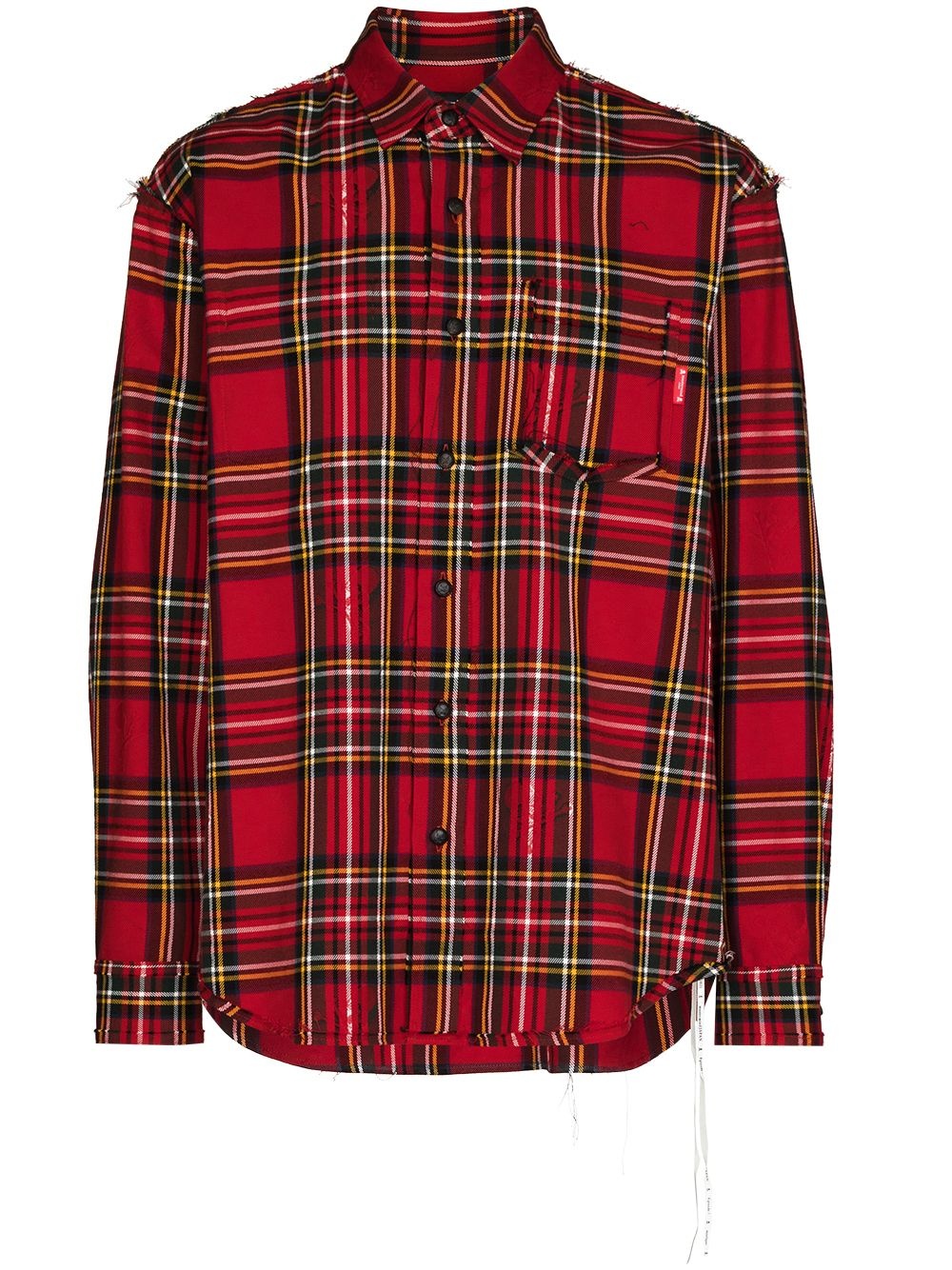 reversible plaid shirt - 1