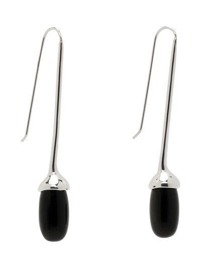 Sophie Buhai Silver Onyx Long Dripping Stone Earrings outlook