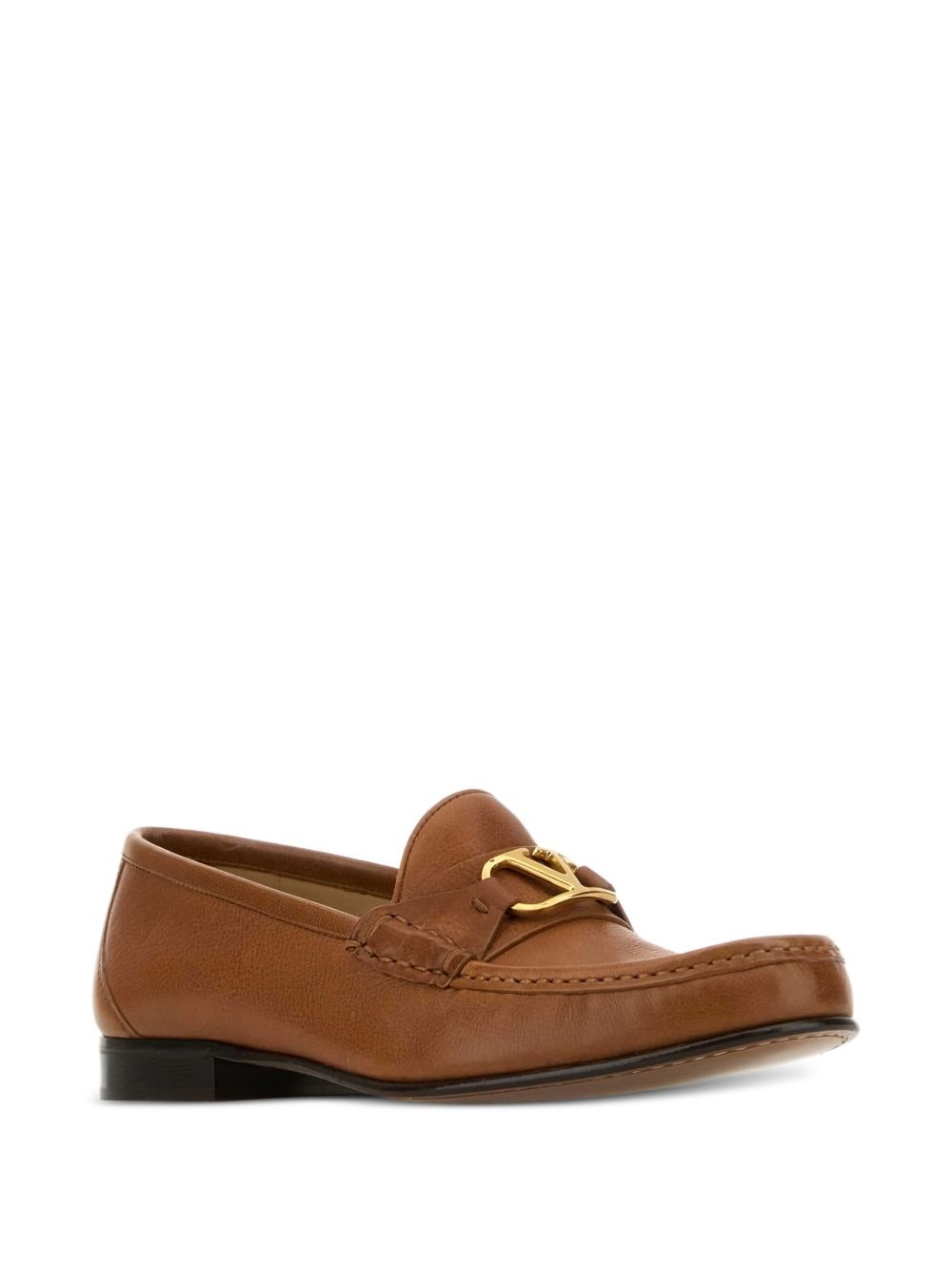 VLogo leather penny loafers - 2