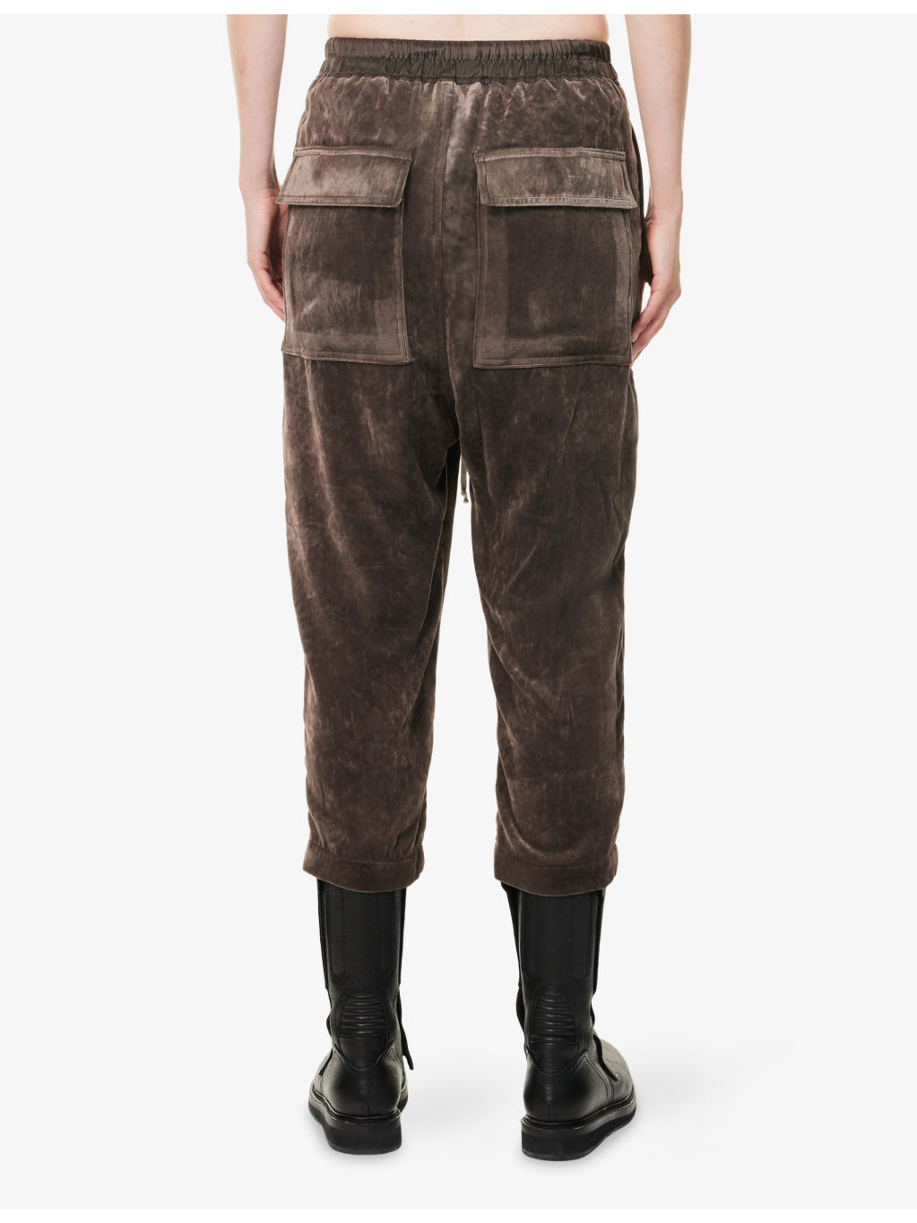 Astaires Cropped Silk-Blend Trousers - 4