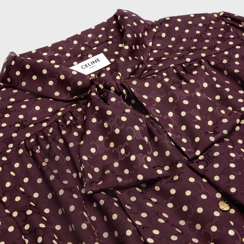 low lavallière dress in silk 3