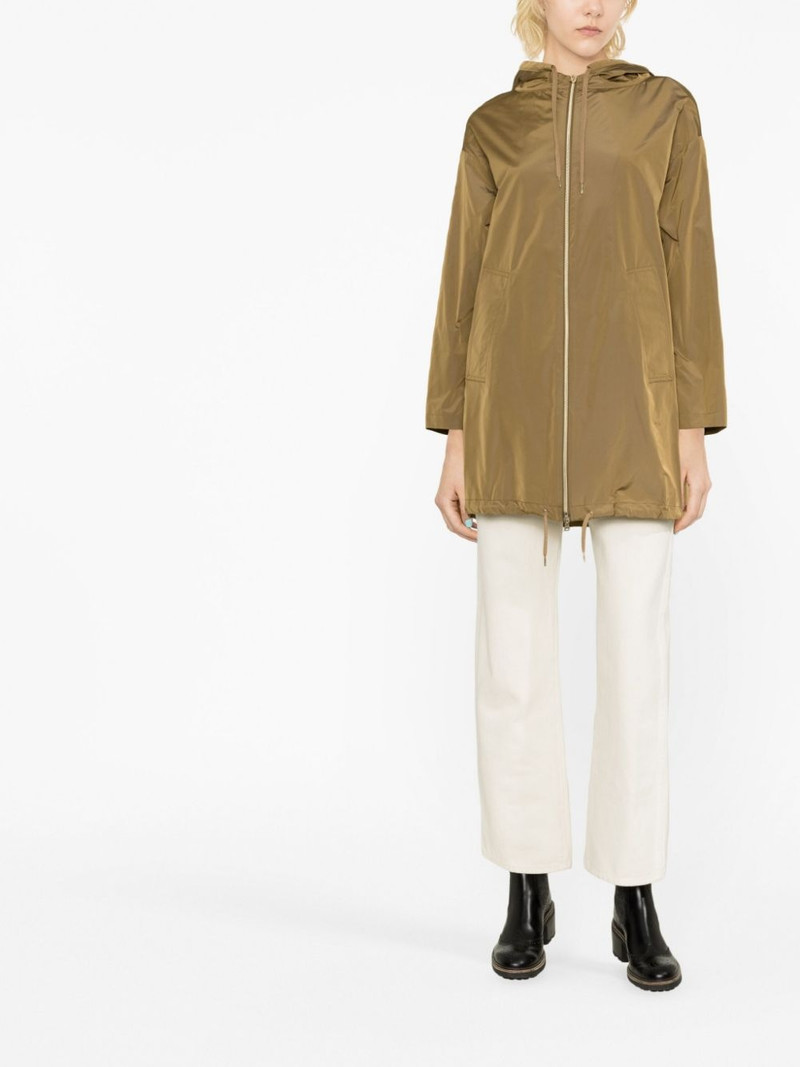 Herno drawstring-design raincoat outlook