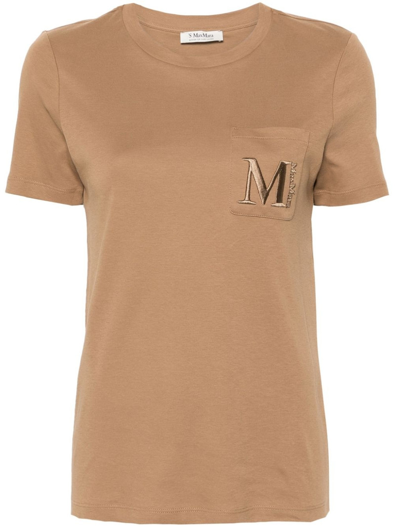 embroidered-logo cotton T-shirt 1