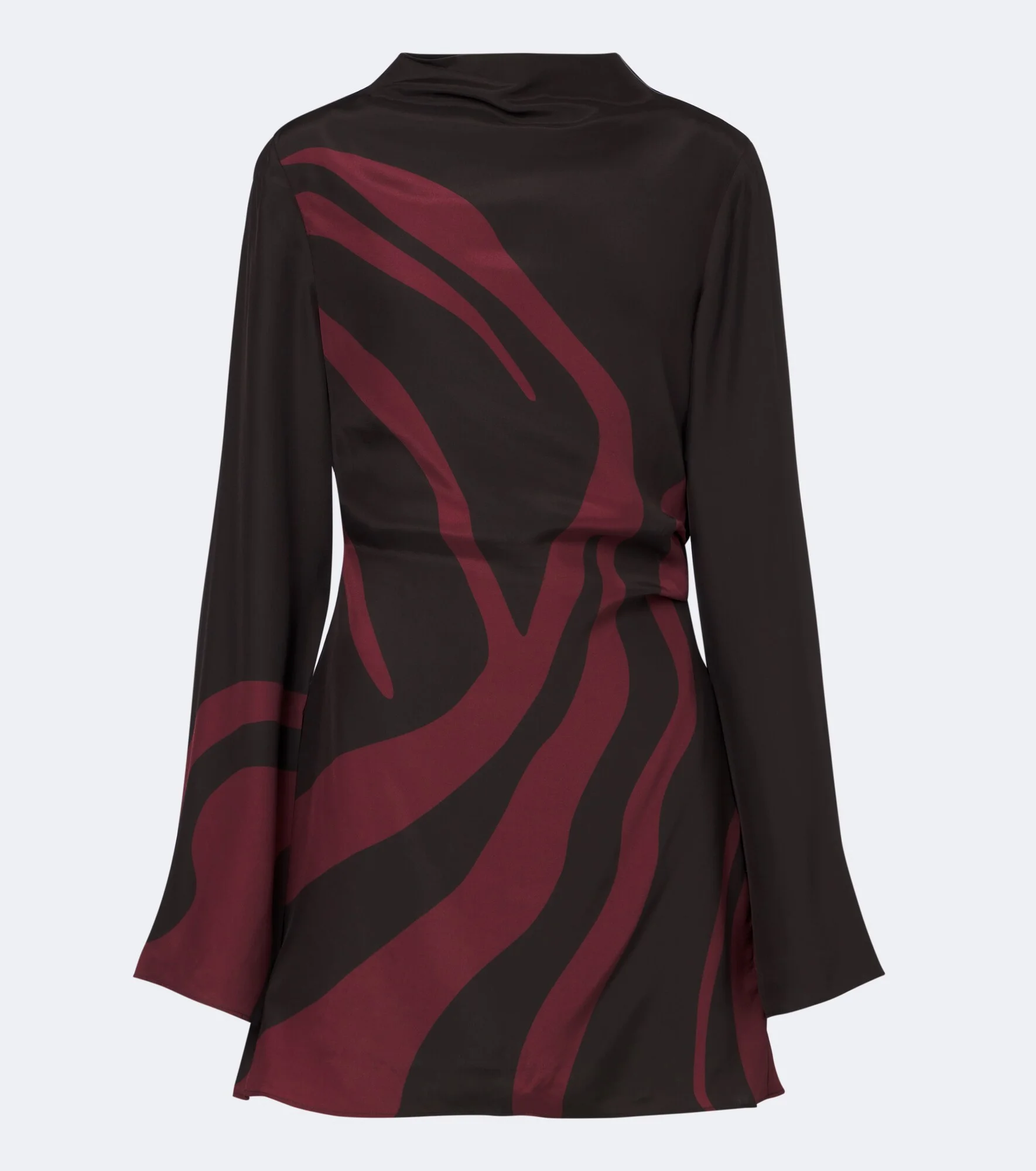 Printed silk satin minidress - 1