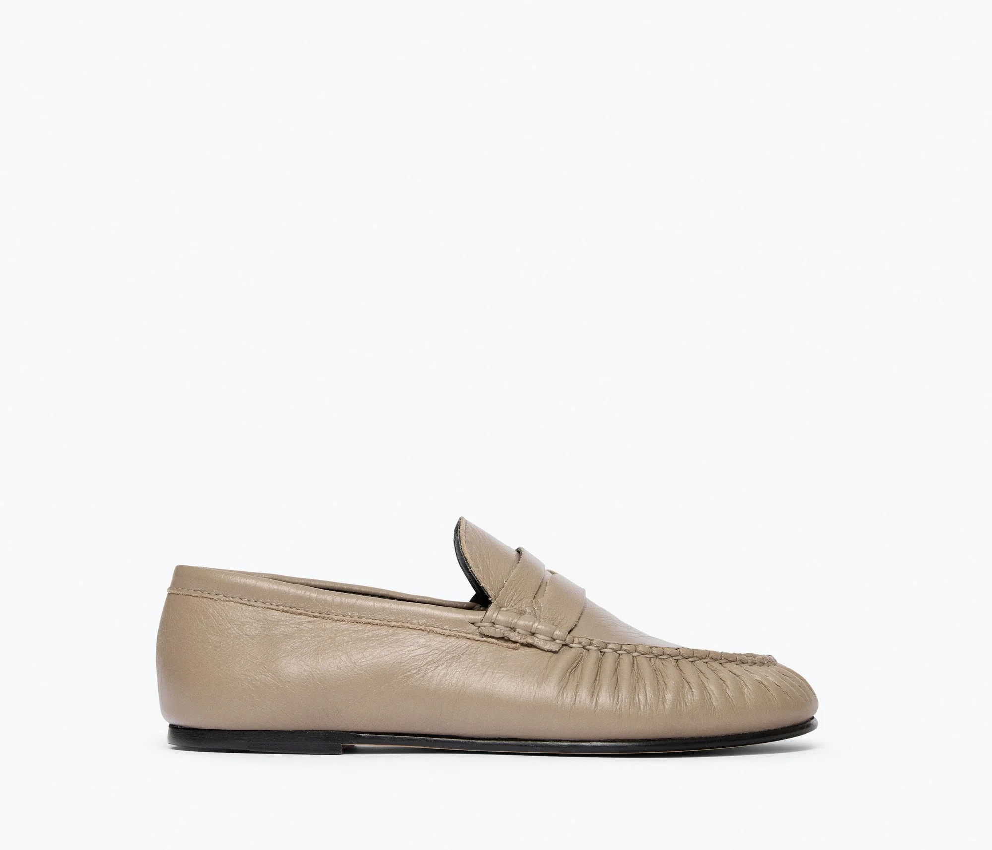SYDNEY RUCHED PENNY LOAFER - 1