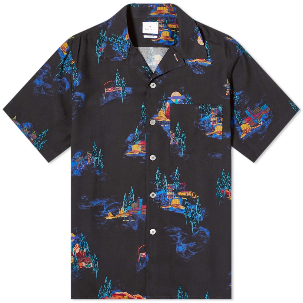 Paul Smith UFO Motel Print Vacation Shirt - 1