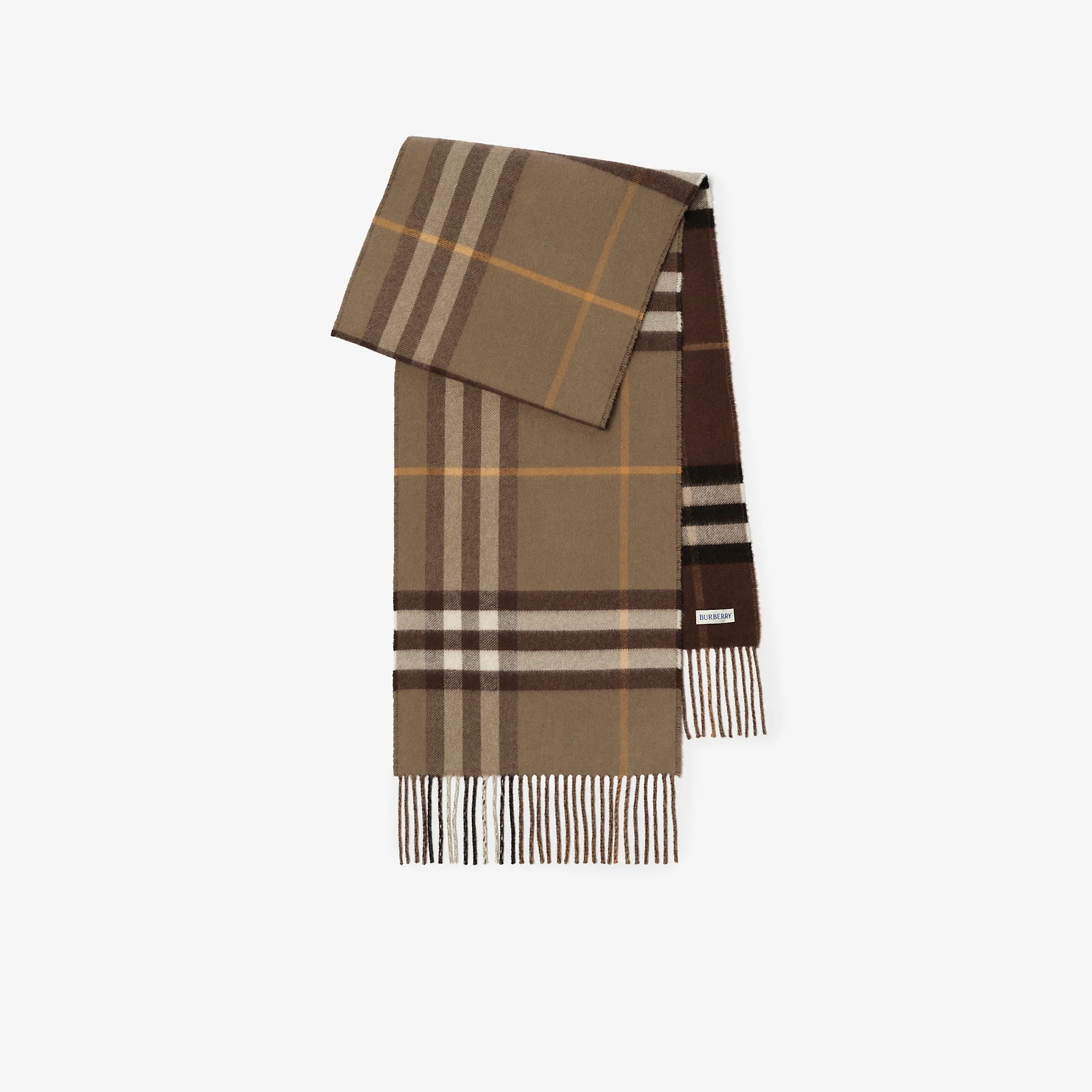 Reversible Check Cashmere Scarf - 1