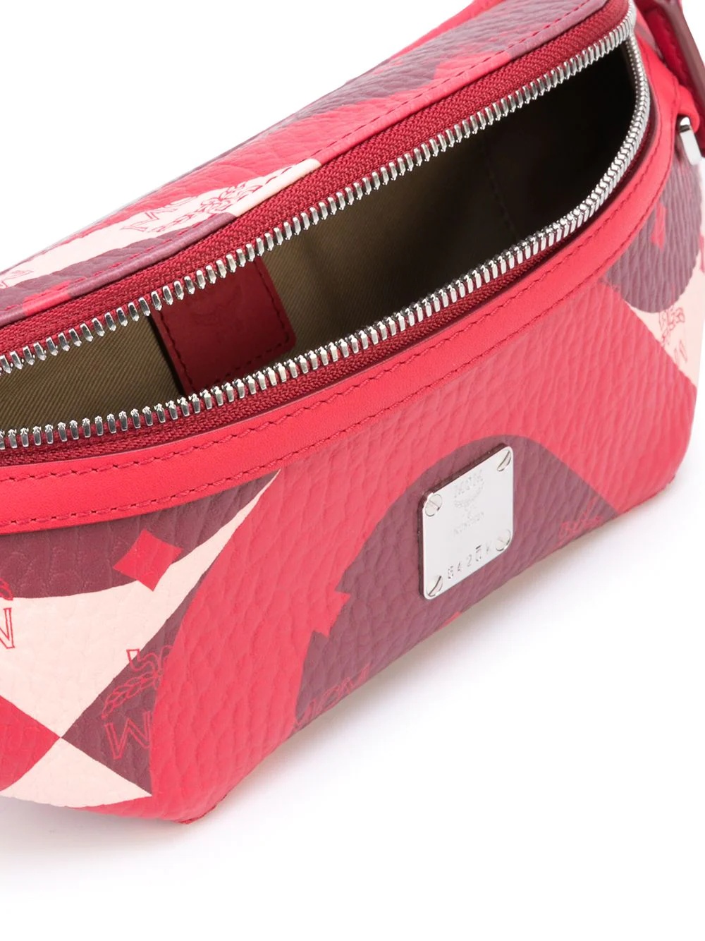 monogram-print leather belt bag - 5