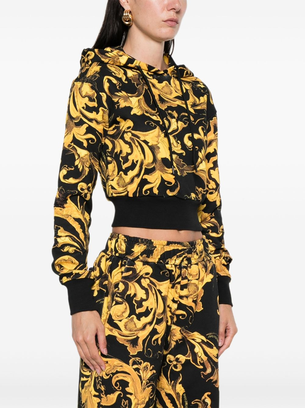 Barocco-print hoodie - 3