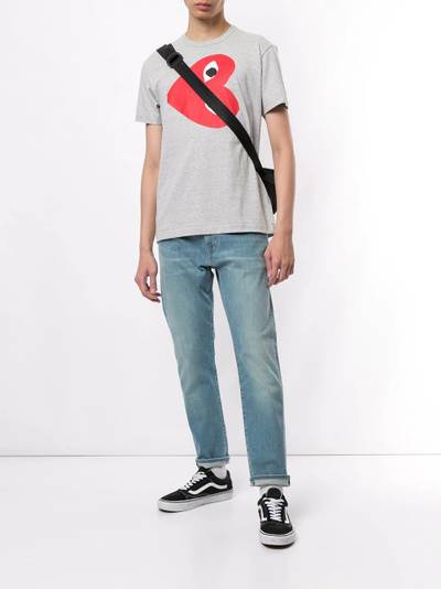 Comme des Garçons PLAY sideways heart print T-shirt outlook