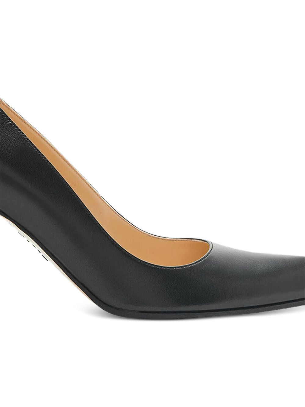 pointed-toe leather pumps - 2