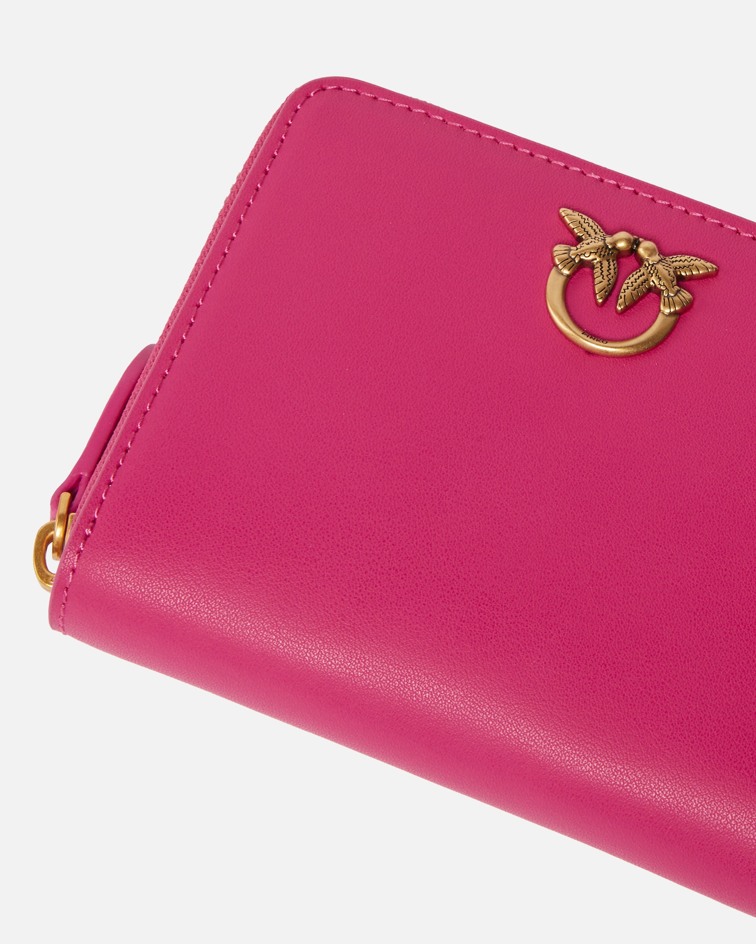 SQUARE LEATHER ZIP-AROUND PURSE - 4