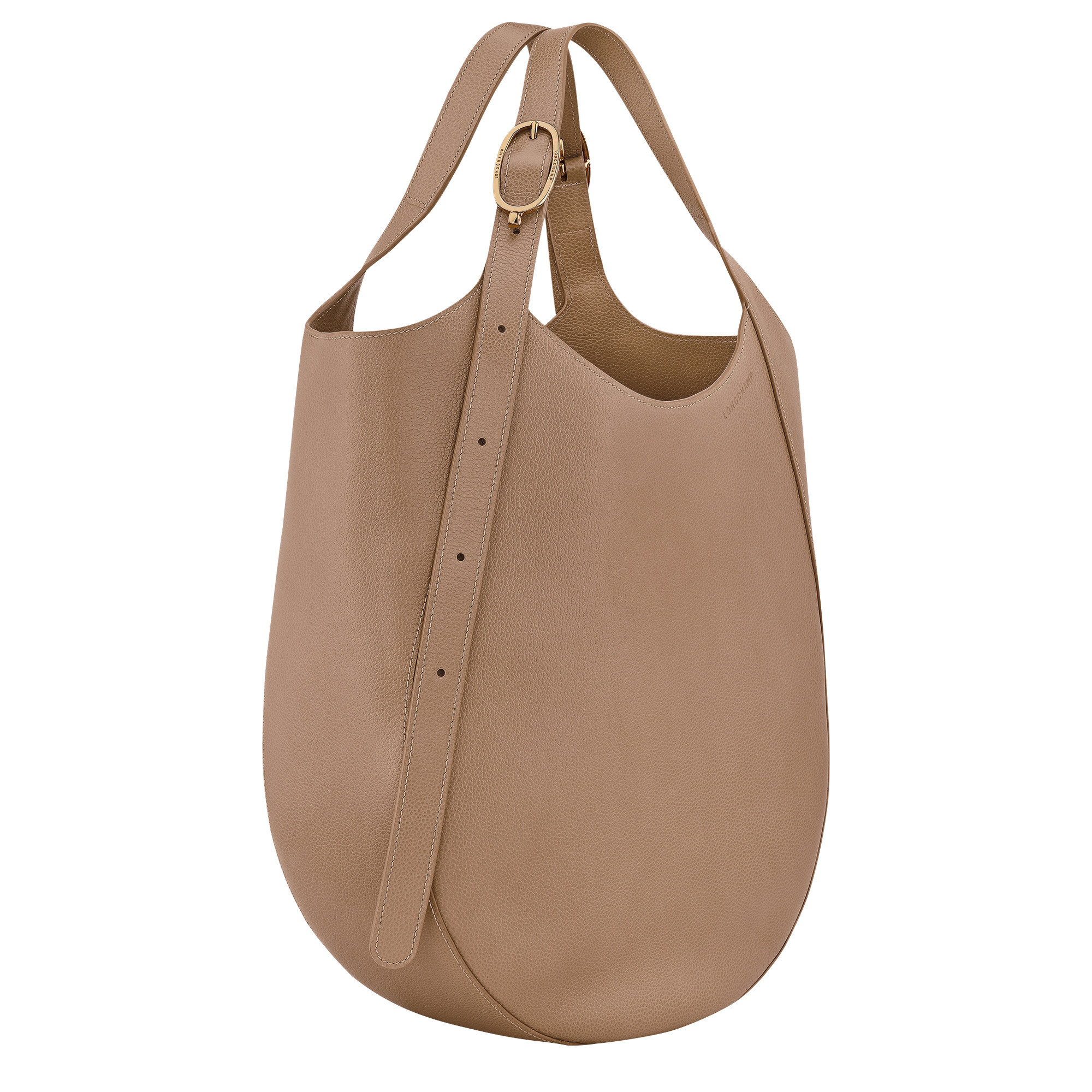 Le Foulonné XL Tote bag Biscuit - Leather - 3