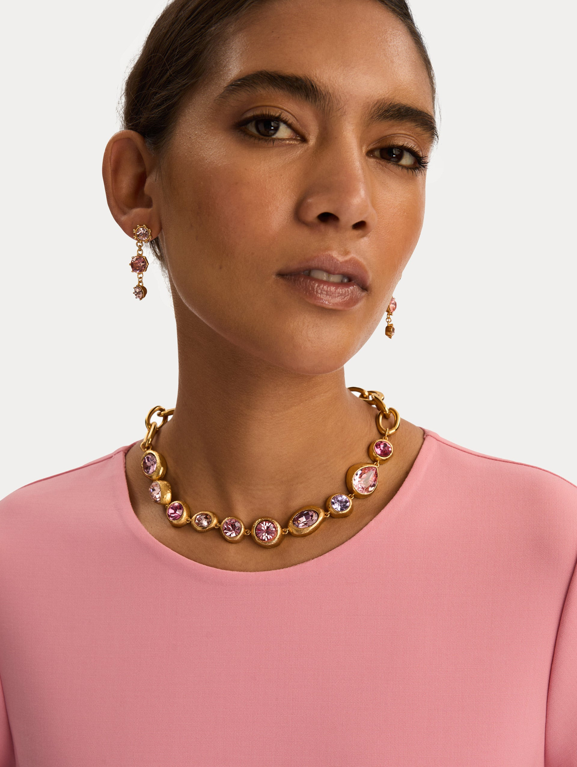 HAMMERED CHAIN-LINK NECKLACE - 2