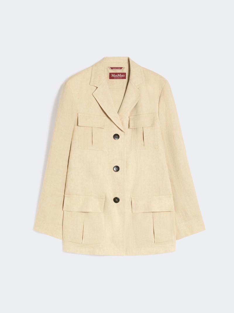 ADESSO Faded linen drawstring jacket - COLONIAL 1
