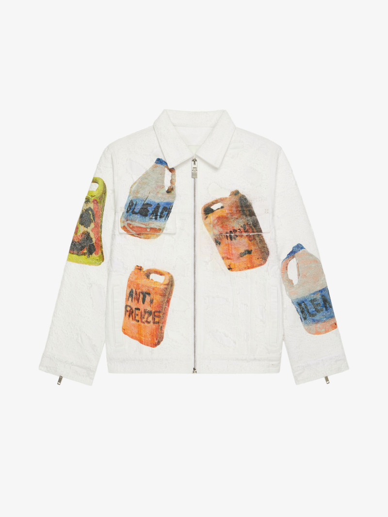 OVERSIZED JACKET IN DENIM WITH CERAMIC PRINT 1