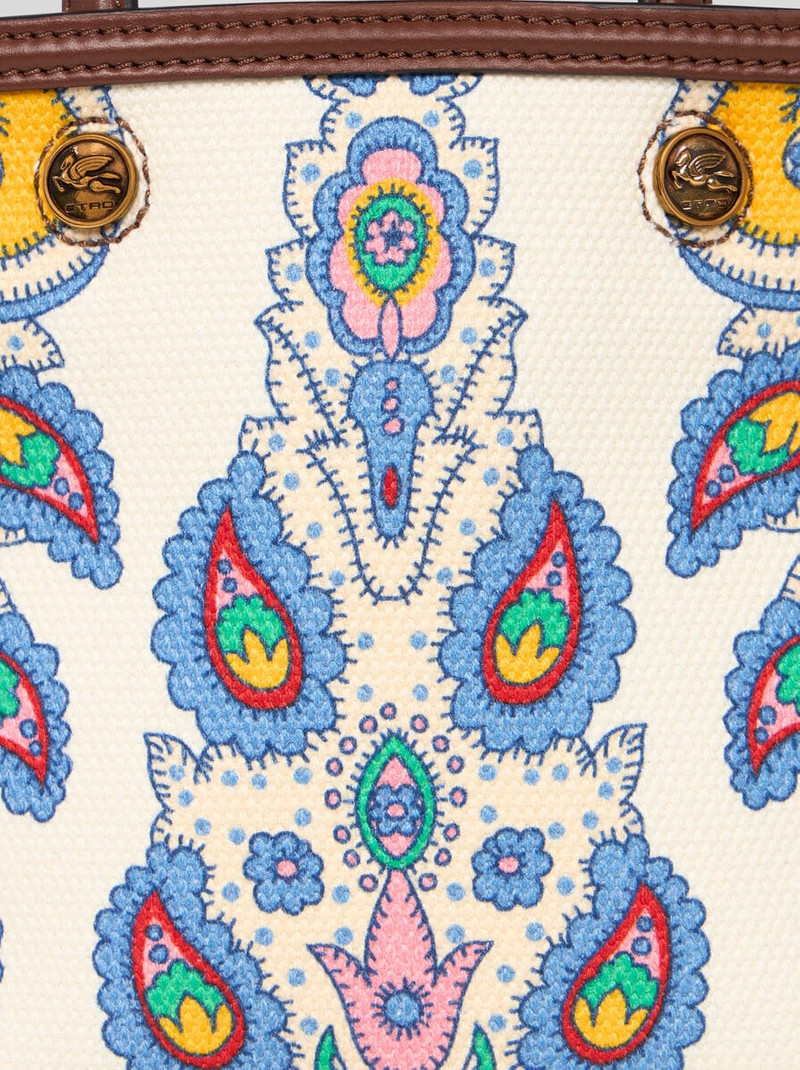 ETRO ESSENTIAL MINI PRINTED CANVAS BAG 6