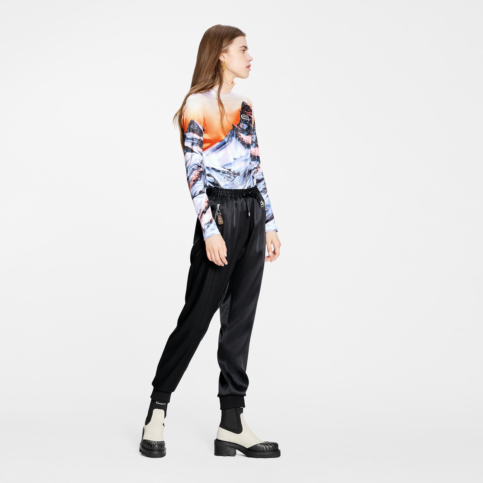 Satin Jogging Pants - 4