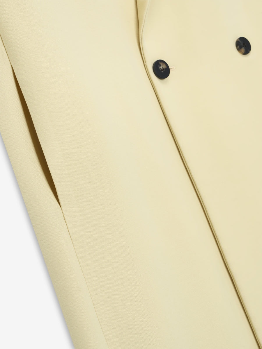 Wool Gabardine Double Breasted Overcoat - 3