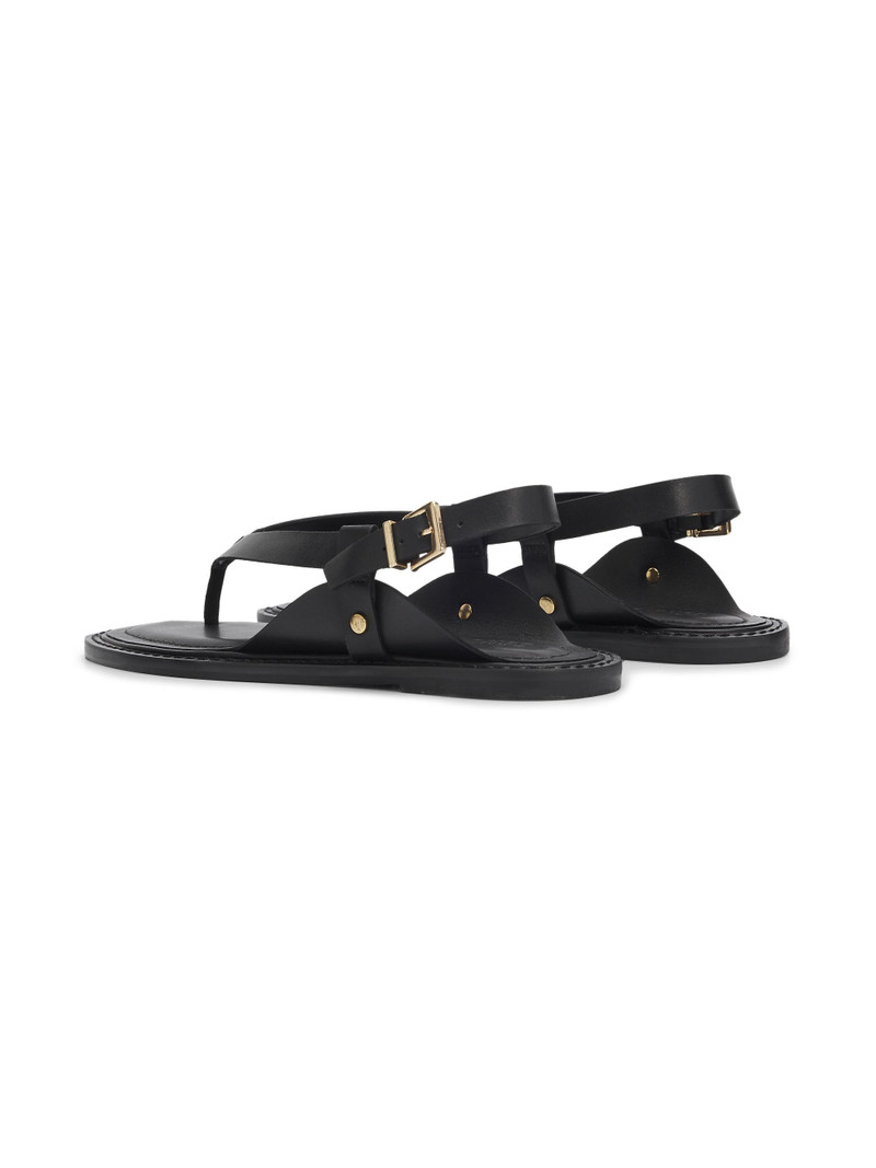 Women's Lorraine 25MM Leather Sandals - Black 3