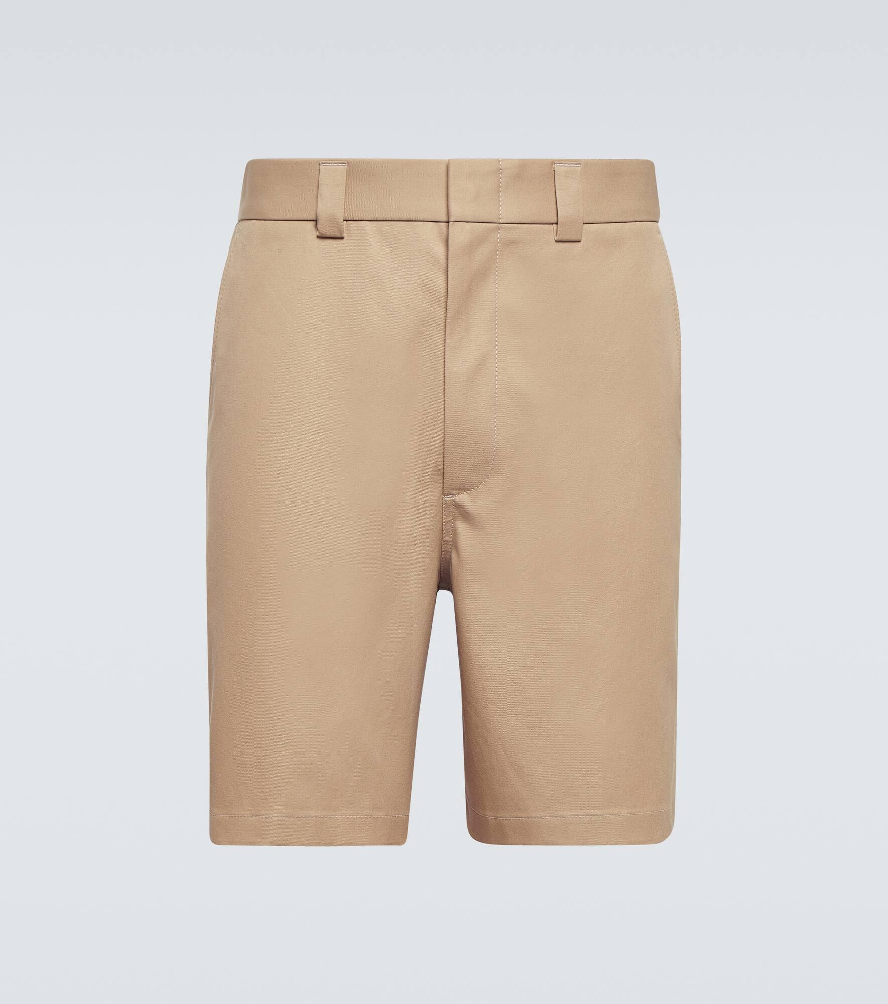 Cotton twill shorts - 1
