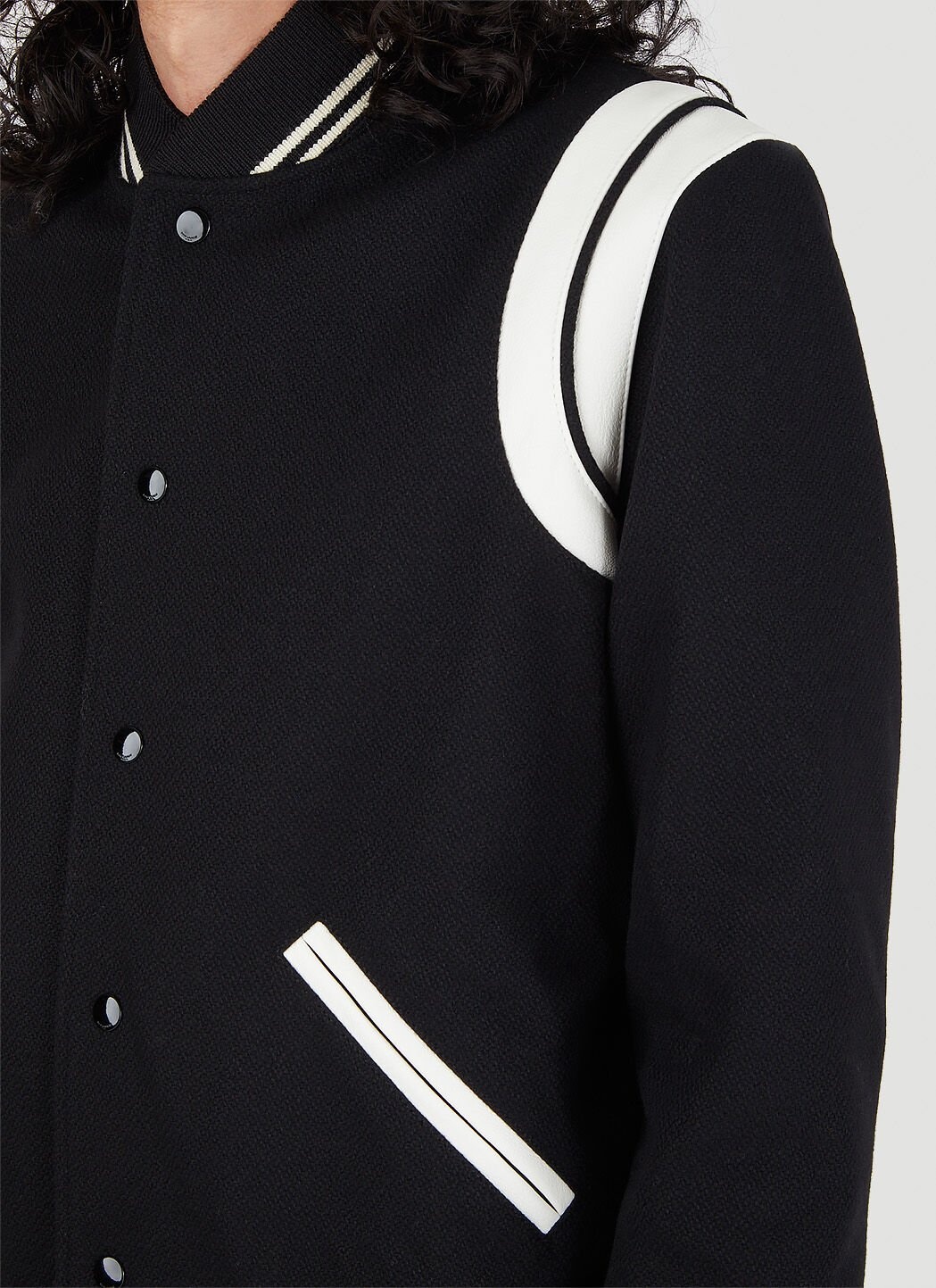 Teddy Varsity Bomber Jacket - 5