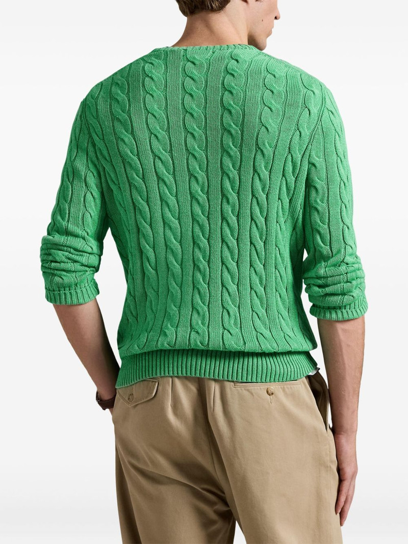 cable-knit cotton sweater 4