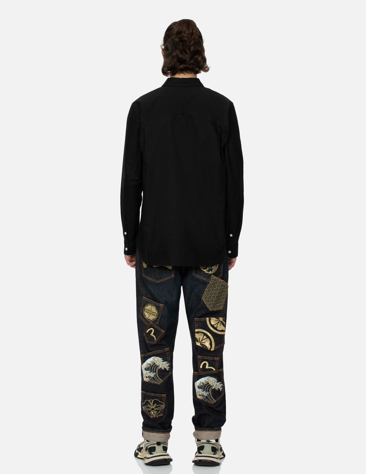 MULTI-POCKET AND LOGO PATCH EMBROIDERED RELAX FIT SHIRT - 6