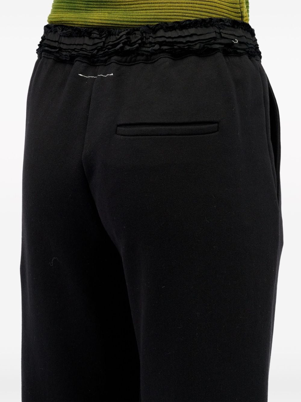 ruffled-waist flared trousers - 7