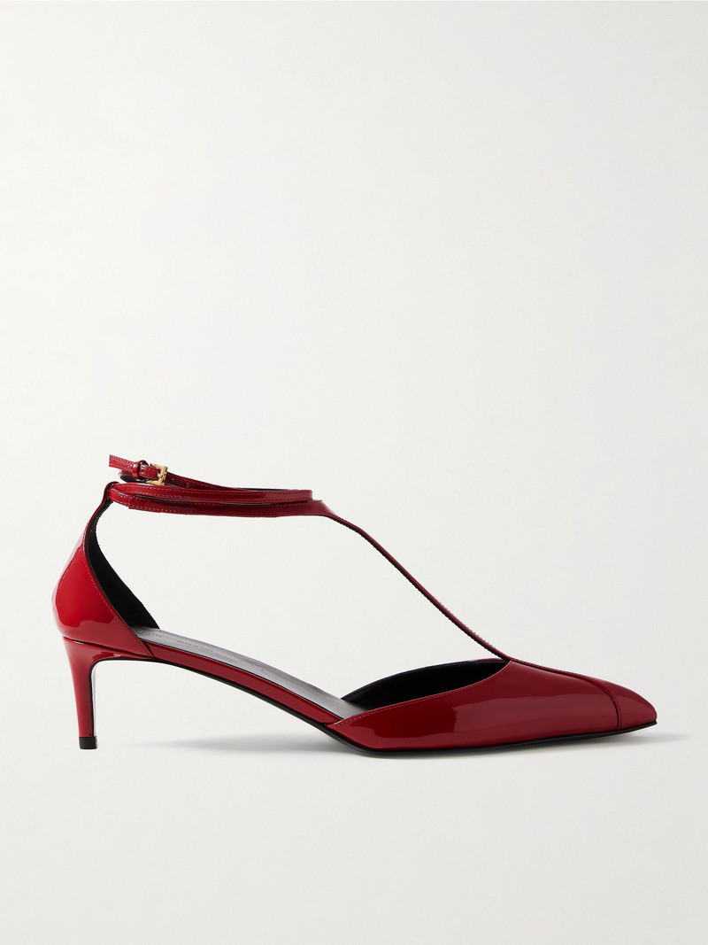 Mia patent-leather pumps Red - 1