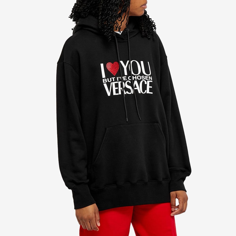 VERSACE Versace I Love Print Hoody outlook