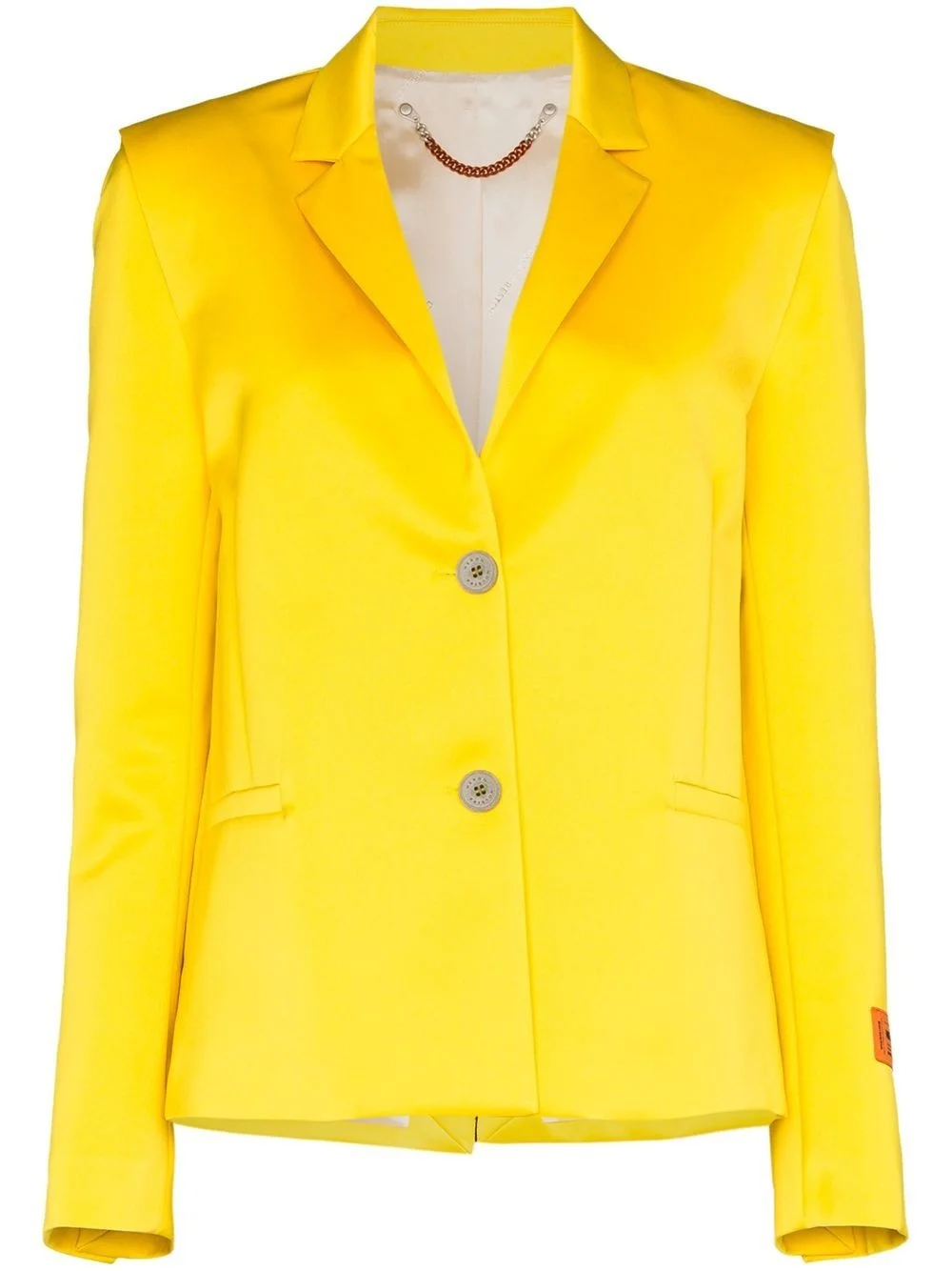 Mikado single-breasted blazer - 1