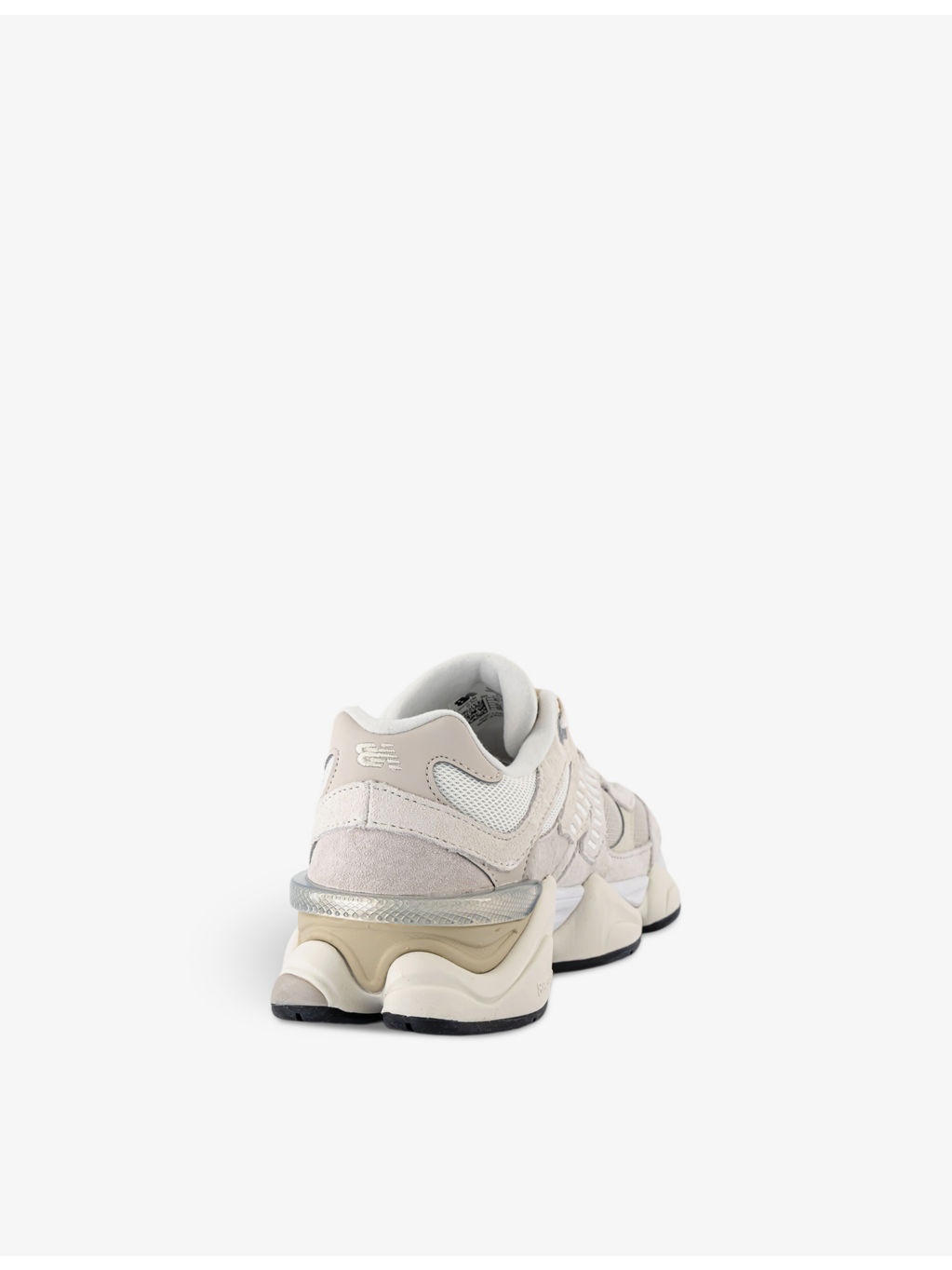 9060 brand-patch leather and mesh low-top trainers - 4