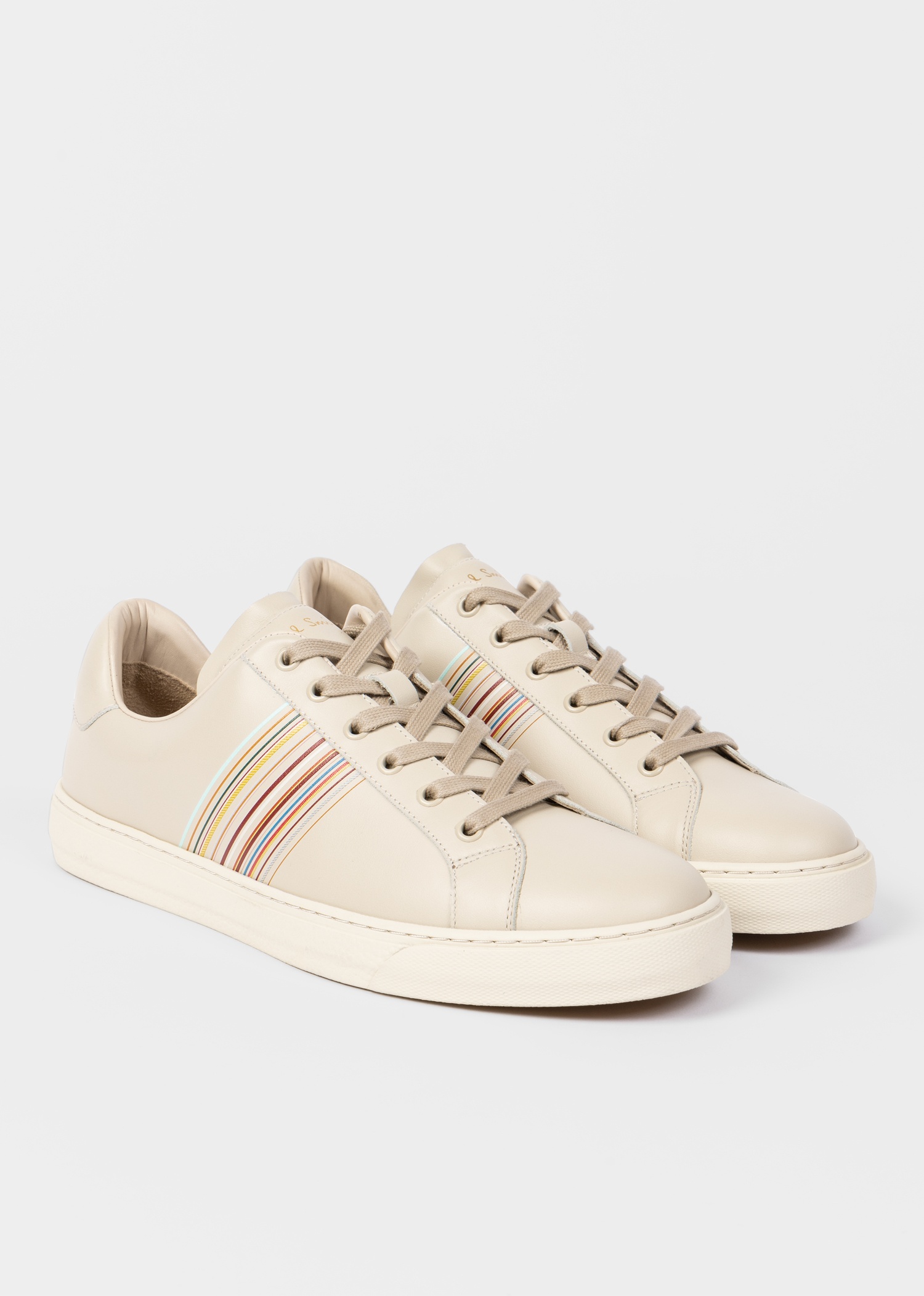 Ecru Leather 'Hansen' Trainers - 2