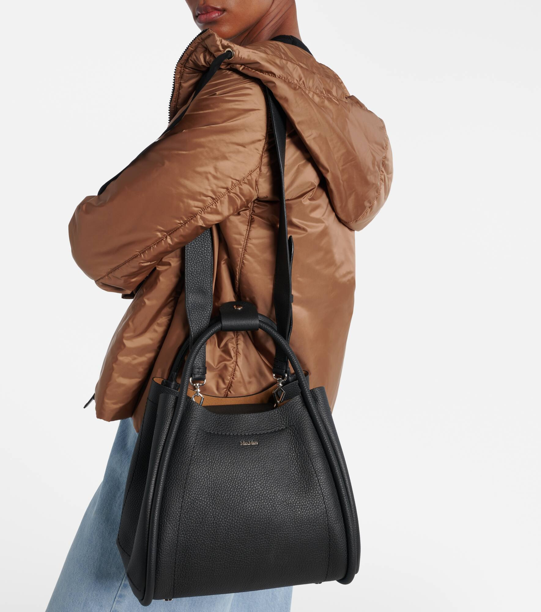 Marine leather tote bag - 7
