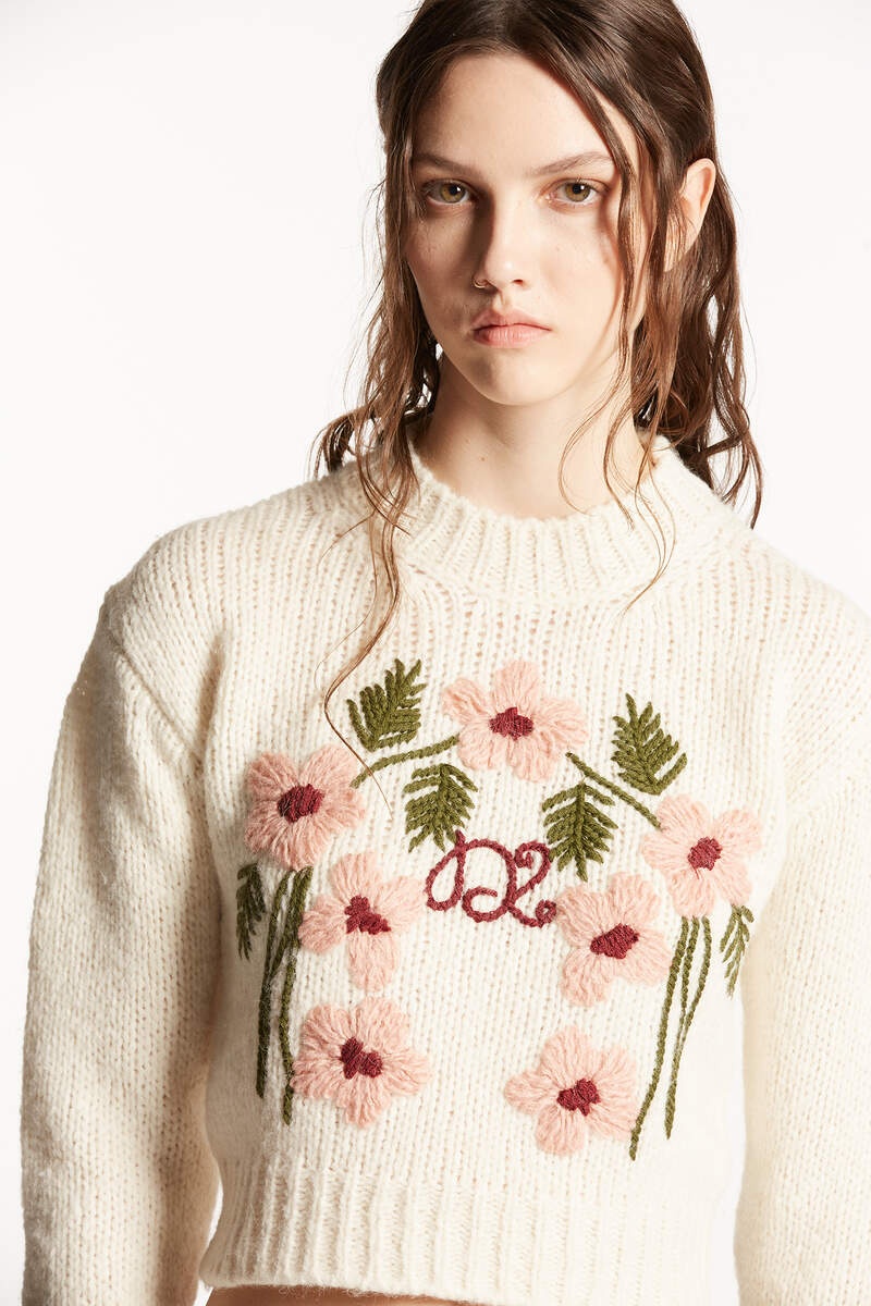 FLOWER JACQUARD KNIT - 3