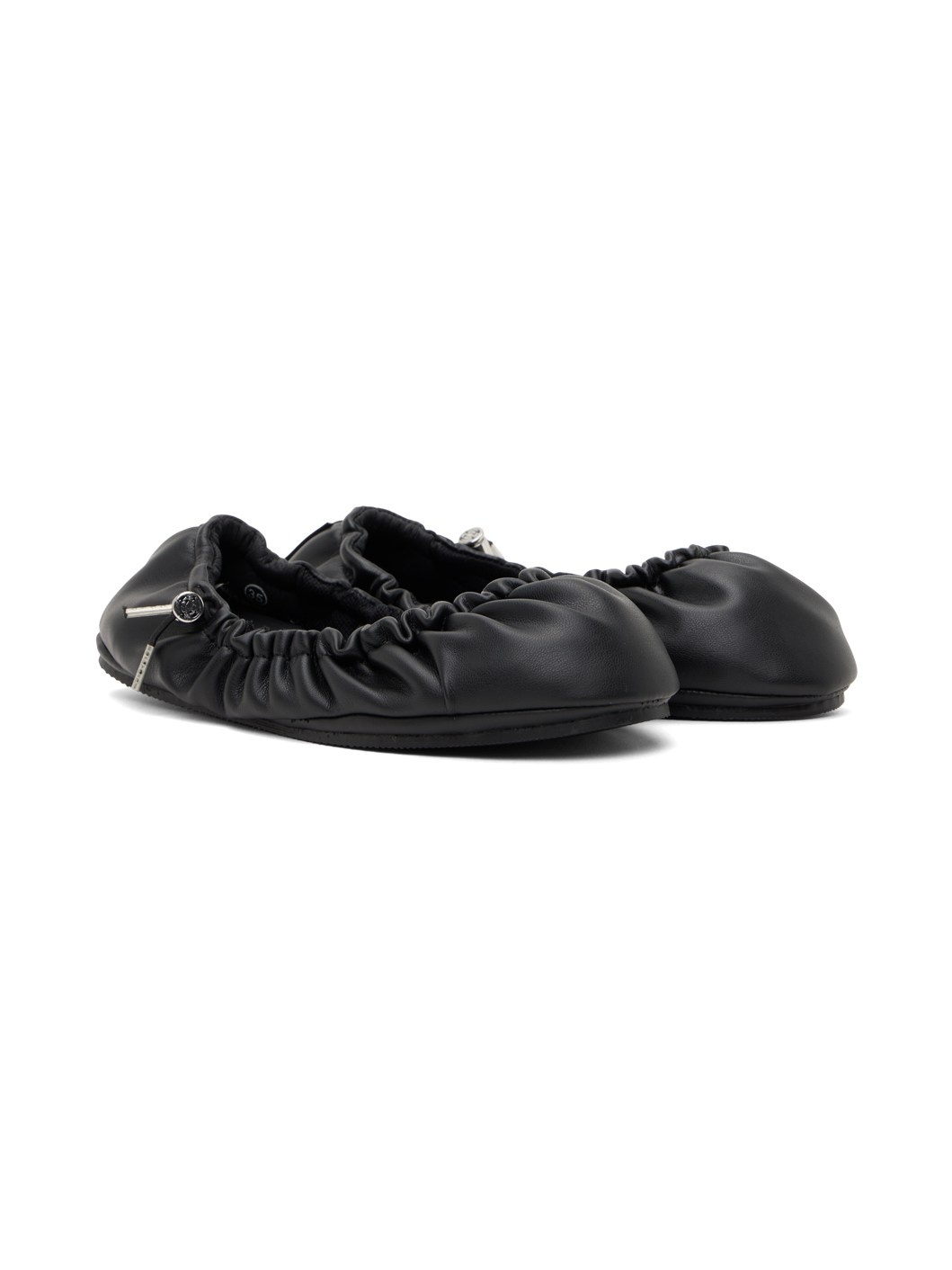 Black Aura Ballerina Flats - 4